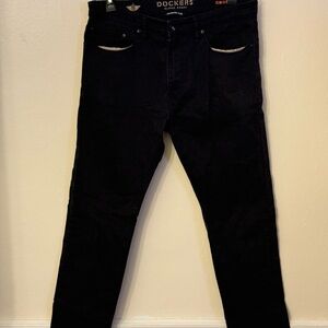 Dockers Men's Slim Fit Black Jeans